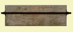 Tirante, 1988, cm. 56x198, tec. muro, ferro, legno